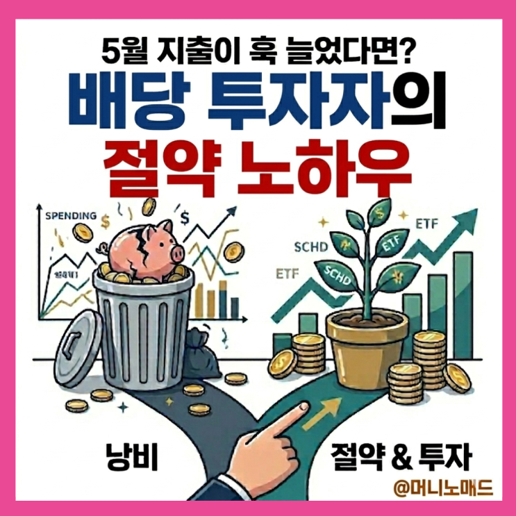  5월 지출이 훅 늘었다면? 배당 투자자의 절약 노하우
