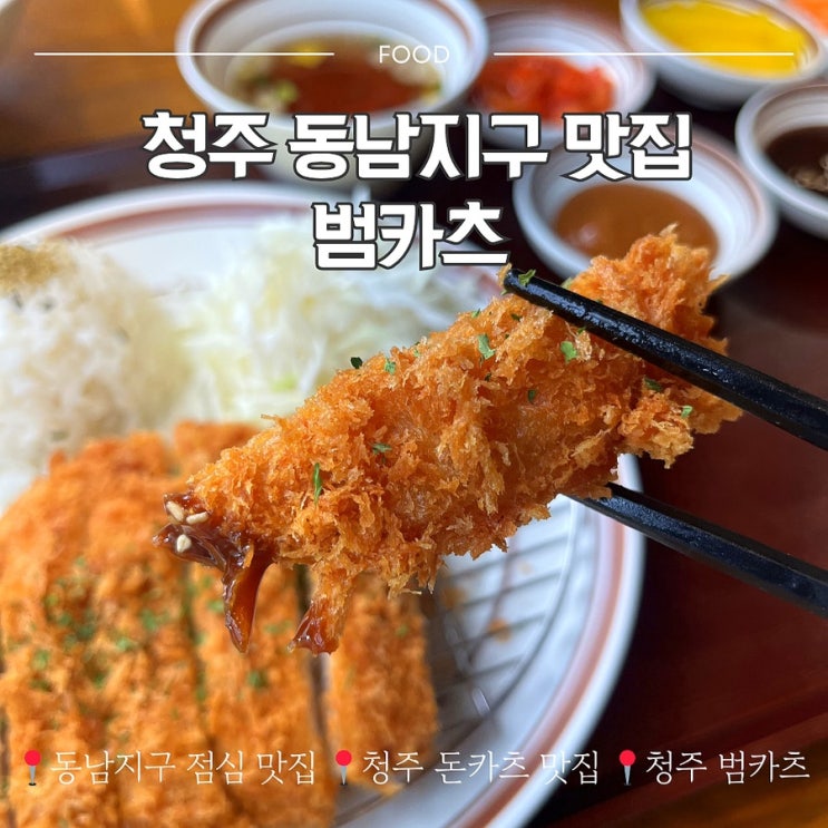  청주 동남지구 맛집 범카츠 (ft.돈카츠 점심 맛집)