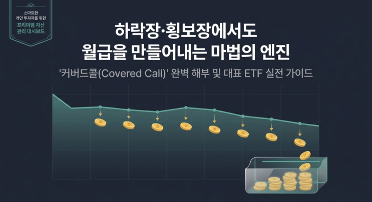  [주식 기초] 하락장·횡보장에서도 월급 받는 마법? '커버드콜' 원리 완벽 이해 및 대표 추천 ETF 종목 총정리!