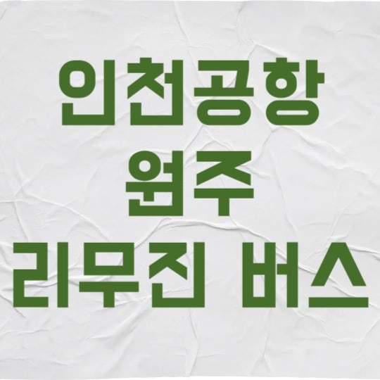 인천공항 대구 리무진 예매 3가지만 알면 대기 시간 1시간 줄입니다