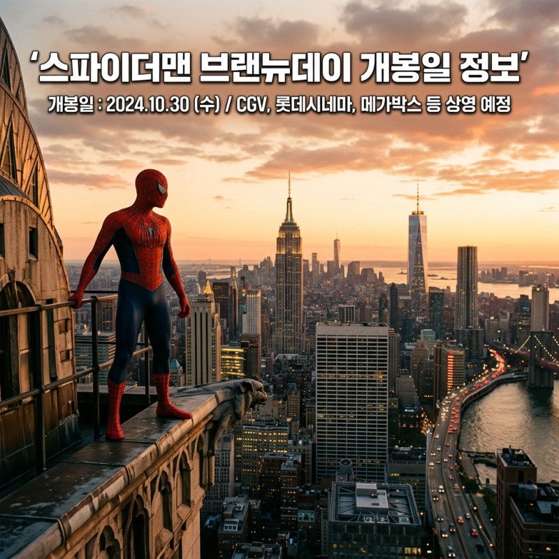 스파이더맨 브랜뉴데이 뜻 개봉일 정보 총정리 2026 마블 기대작 포인트