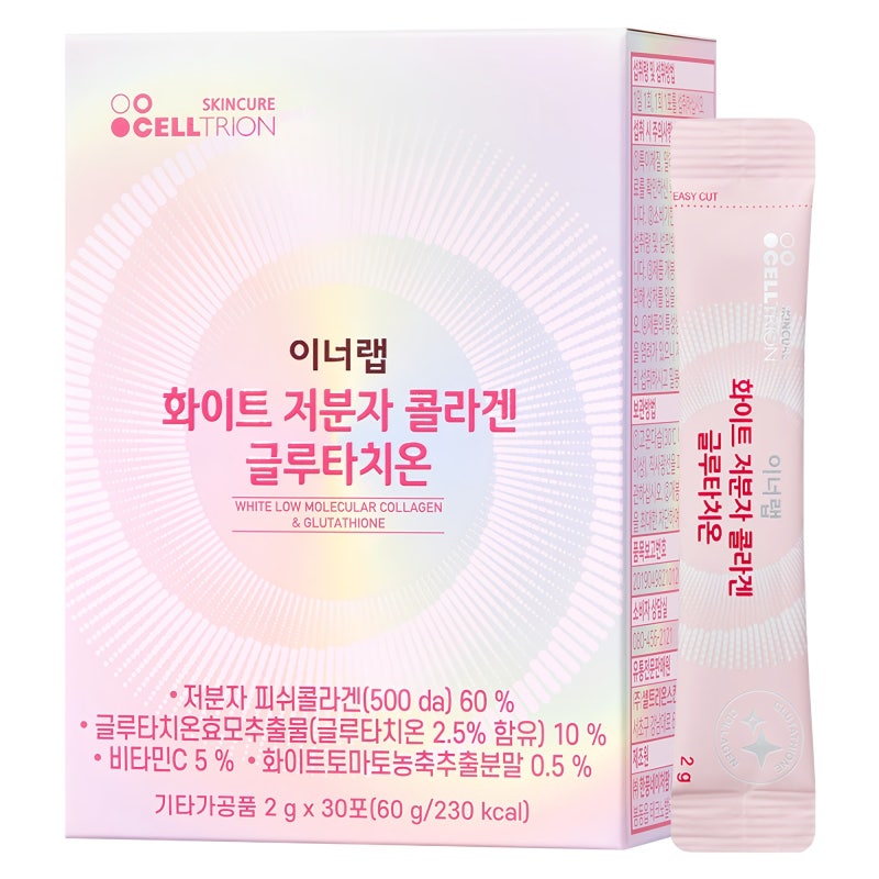 인기 있는 제품 이너랩 화이트 저분자 콜라겐 글루타치온, 60-gram, 1개 사용하기 편한 제품