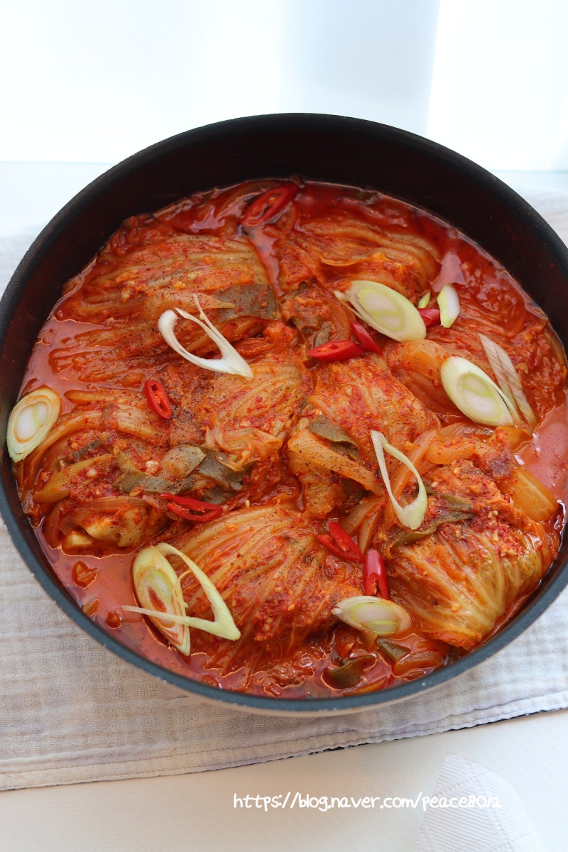 삼겹살 김치찜 레시피 돼지고기 김치찜