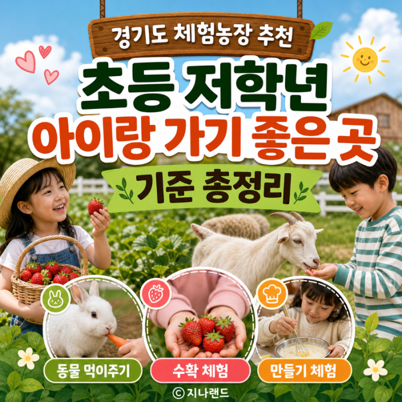 경기도 체험농장 추천 | 초등 저학년 아이랑 가기 좋은 곳 기준 총정리
