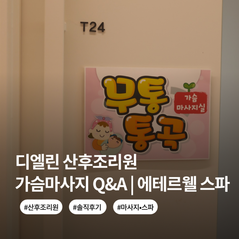 디엘린산후조리원 2026 후기: 오케타니 가슴마사지 & 에테르웰 스파 만족도 솔직후기 & 가격