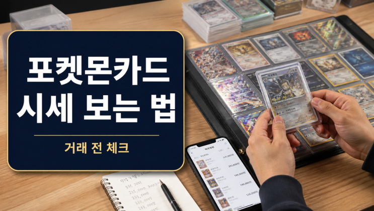  포켓몬카드 시세표 보기 전 꼭 확인할 기준