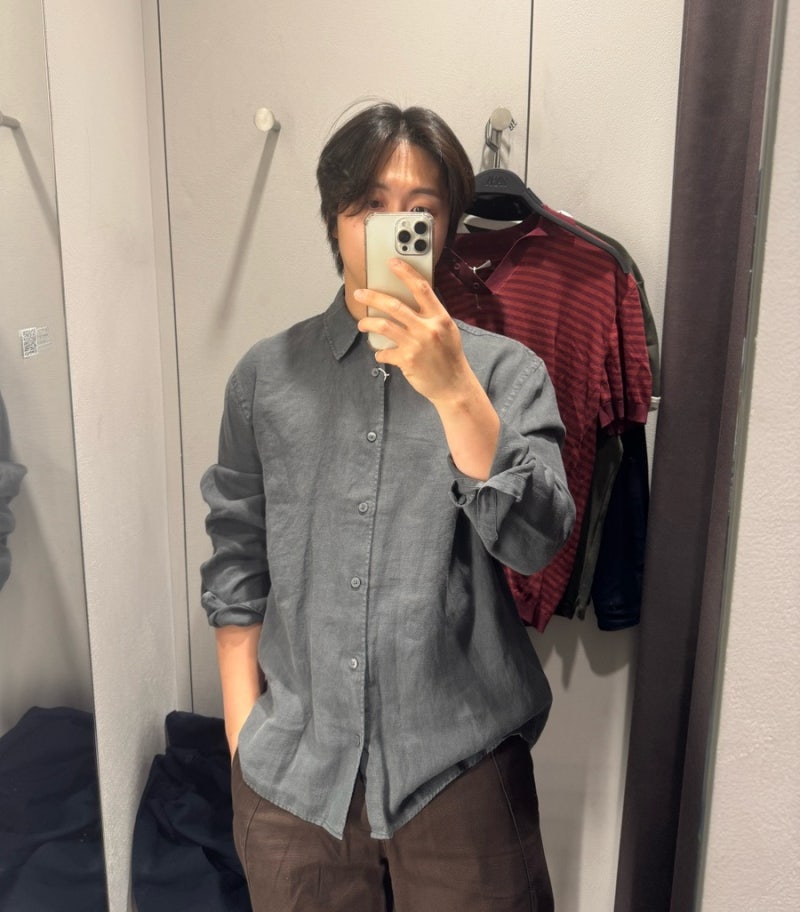 남자 여름 신상 자라 ZARA 입어보기(100% 린넨 레귤러 핏 셔츠,릴렉스핏 플루이드 셔츠)