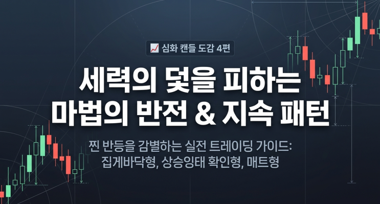  [심화 캔들 패턴 4편] 세력의 덫을 피하는 마법의 반전 & 지속 패턴 (집게바닥형, 상승잉태 확인형, 매트형)
