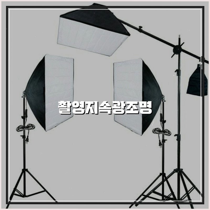 스튜디오 촬영 지속광 조명, 전문가가 분석한 성능과 특징