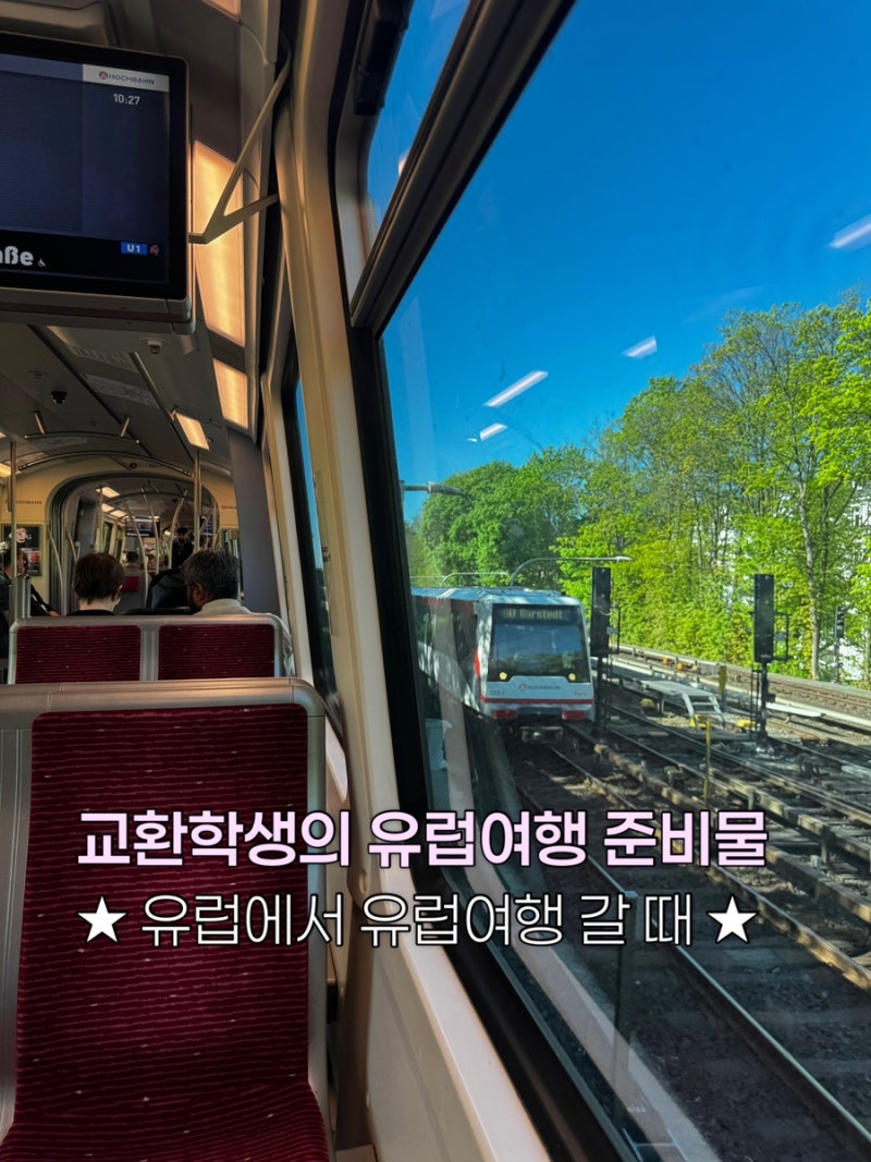 [독일 교환학생] Ep 12. 유럽여행 필수템 | 교환학생이 유럽여행 갈 때