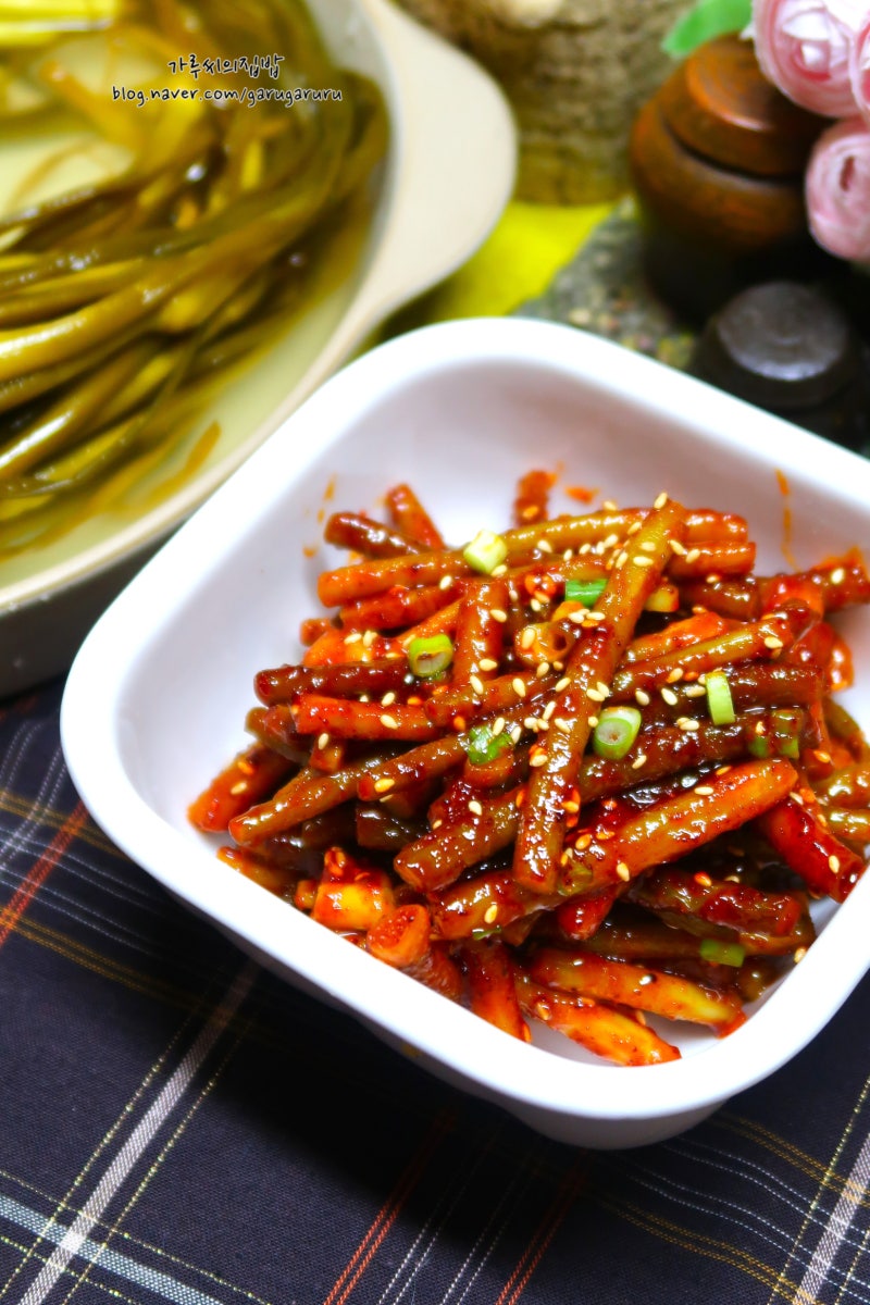 마늘쫑장아찌무침 레시피 마늘쫑고추장무침