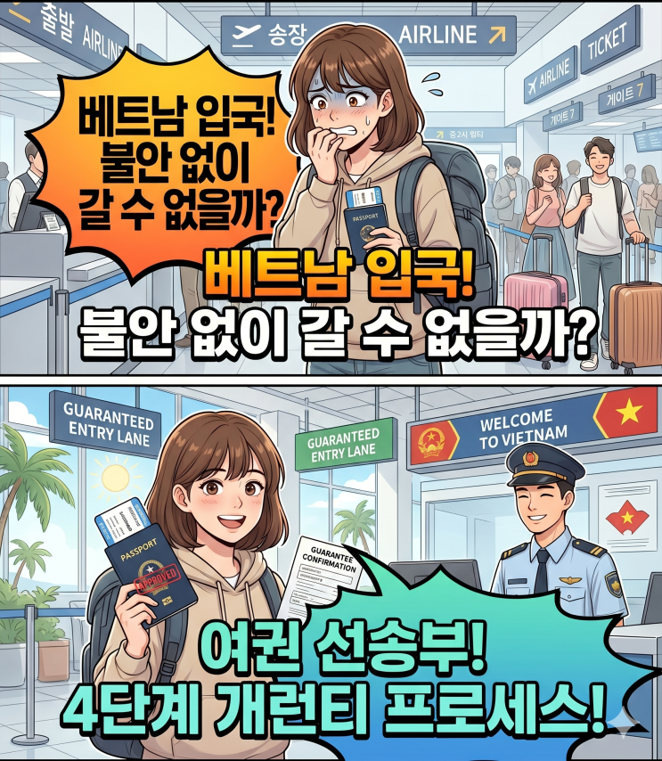  호치민 하노이 긴급 여권: 출발 전 현지 공항 선 등록으로 입국 거절 걱정 끝