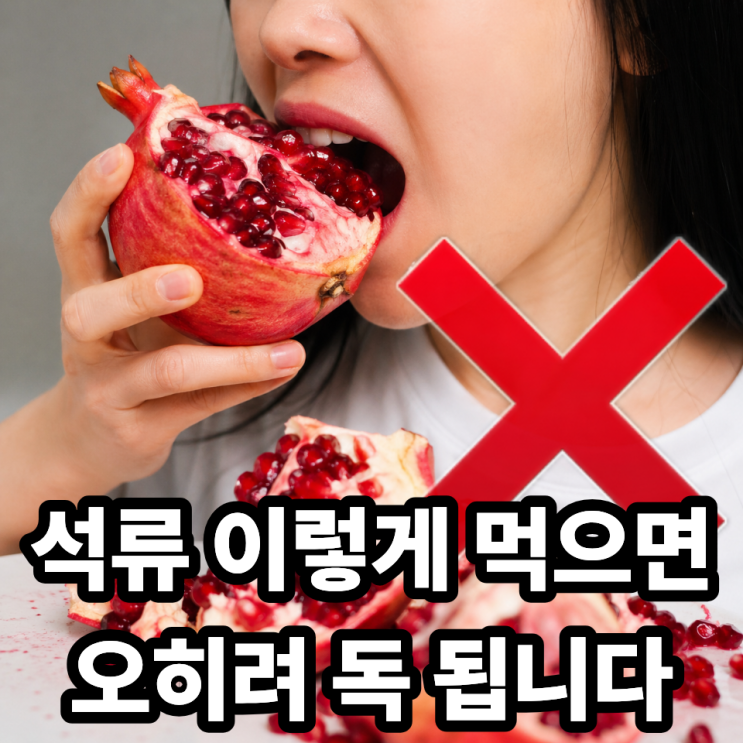  석류 절대 이렇게 먹지 마세요 (주의사항 총정리)