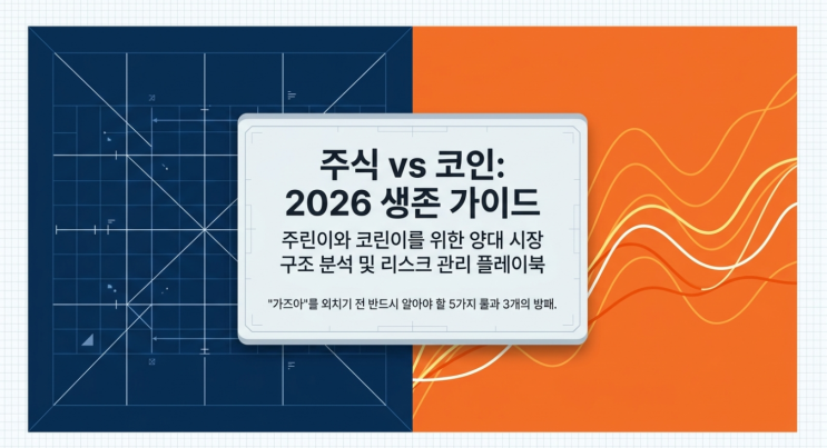  주린이 & 코린이 필독! 주식 vs 코인 투자의 핵심 차이점과 생존 전략
