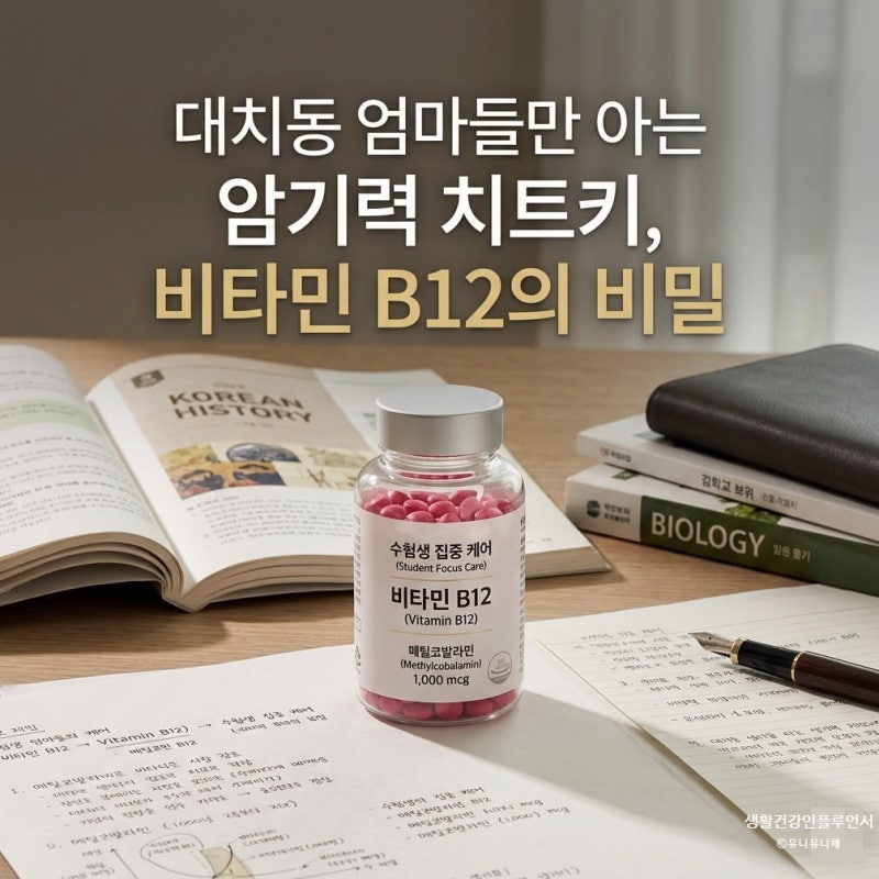 대치동 수험생 영양제 고르는 법, 비타민B12결핍과 암기력의 상관관계