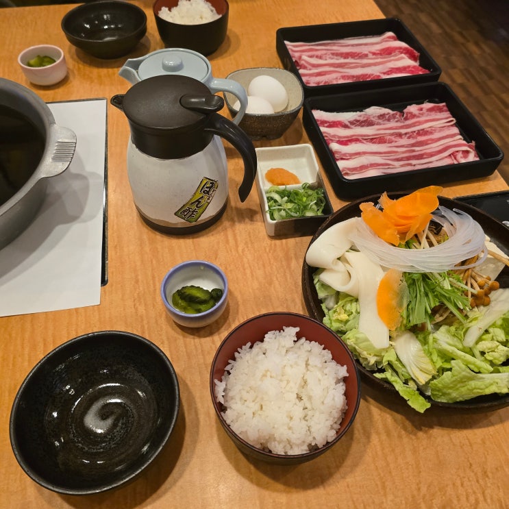  [내돈내산] 돈테이(Dontei) 도다역 : 점심 추천! 밥과 면이 무한리필되는 맛과 가성비 최고 스키야키맛집