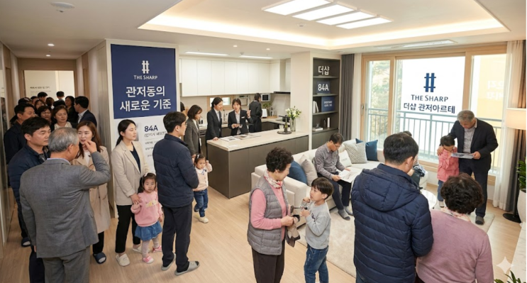  대전 더샵 관저아르테, 6.4억 분양가에도 '완판 전략' 통할까? 현장 분위기