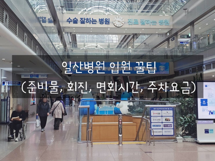  일산병원 입원 꿀팁 총정리 / 준비물 회진 면회 주차요금