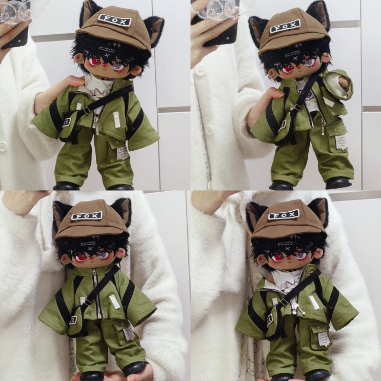  30cm 여우 요원 세트 롱바디 인형옷 아이돌인형옷