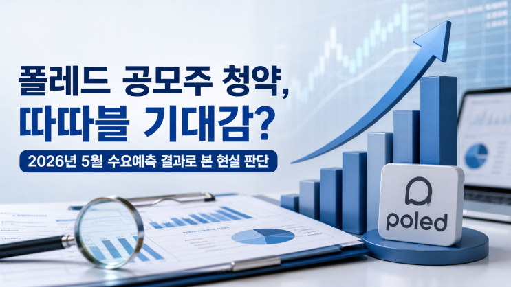  폴레드 공모주 청약, 따따블 기대감? 2026년 5월 수요예측 결과로 본 현실 판단
