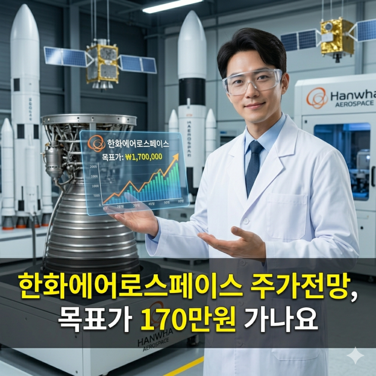  한화에어로페이스 주가전망, 목표가 170만원 가나요