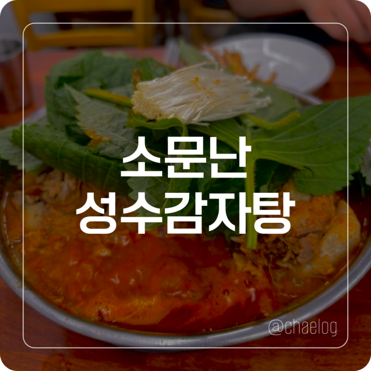  [성수 맛집] 깻잎 가득 올라가는 감자탕 맛집 소문난 성수 감자탕 방문 후기