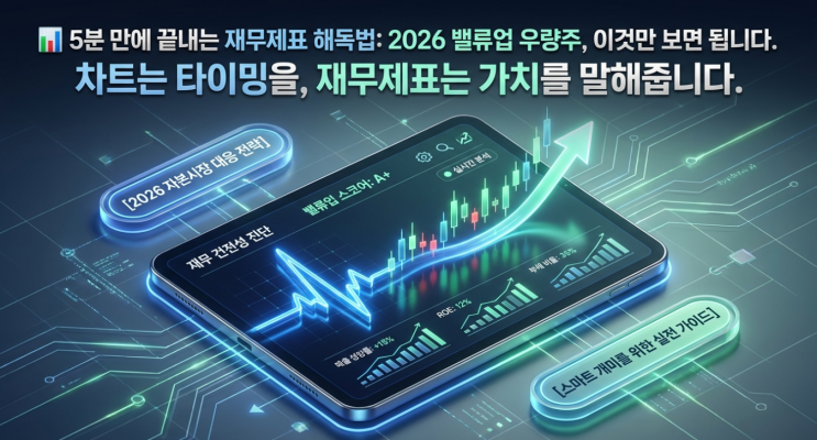  [2026 밸류업] 차트만 보다 상장폐지? 주식 초보를 위한 재무제표 보는 법과 우량주 고르는 법 완벽 가이드