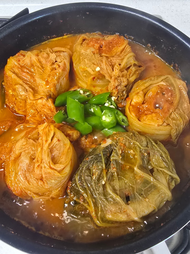 김치말이 삼겹살 김치찜 갈아만든배로 만든 황금레시피