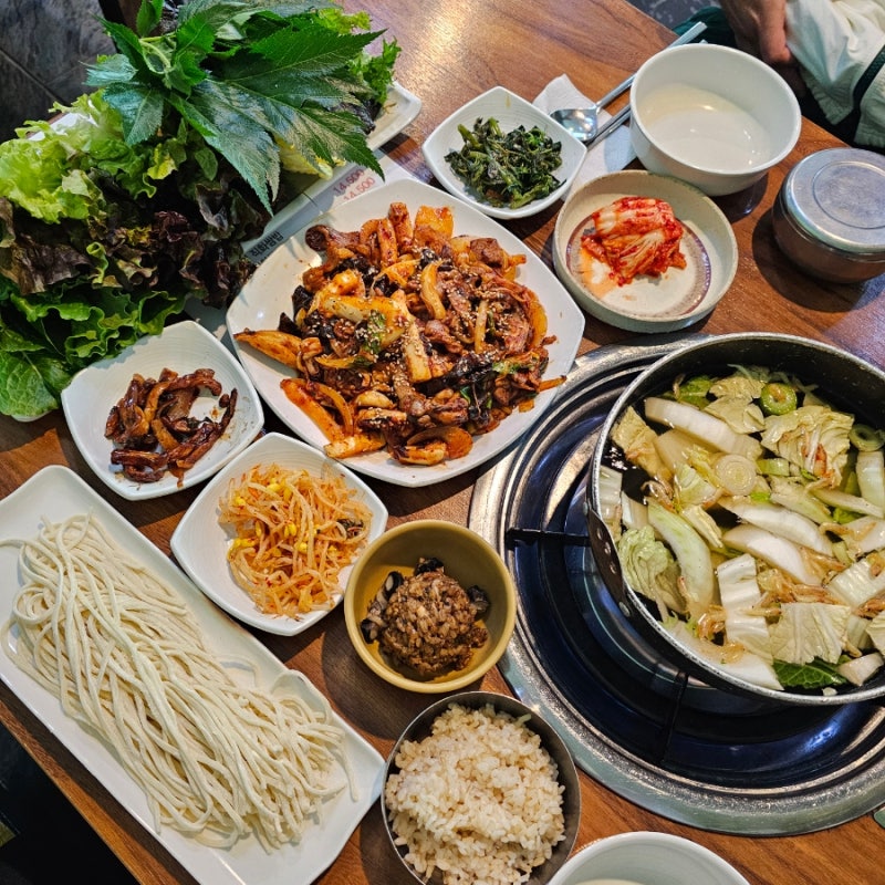 분당 율동공원맛집 칼국수 무한리필 쌈밥집 이원희맛집 직화쌈밥