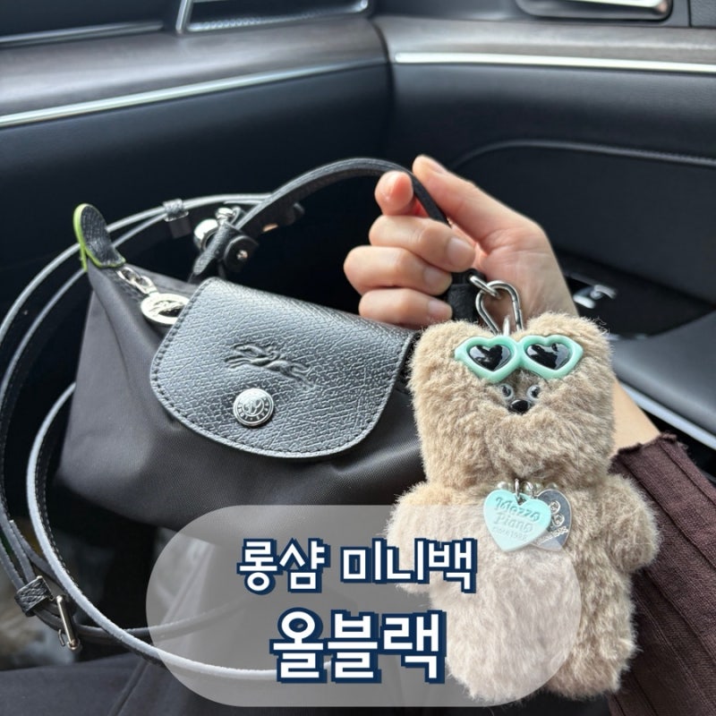 30대 여자 가방 추천 : 롱샴 미니백 올블랙