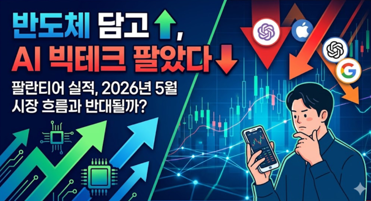  「반도체 담고 AI 빅테크 팔았다」 팔란티어 실적, 2026년 5월 시장 흐름과 반대될까