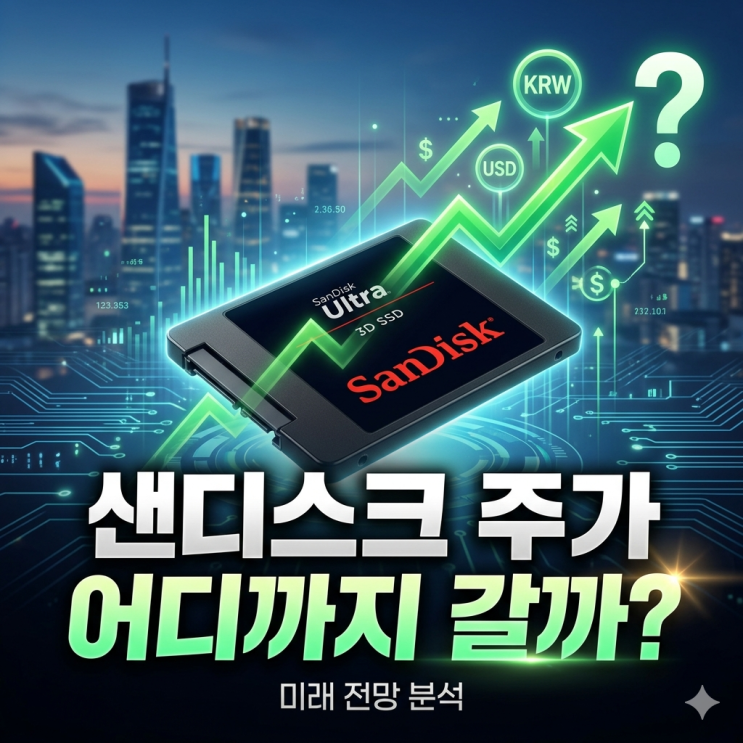 <b>샌디스크 실적발표</b> 후 주가 급락? 1000에 매수했더니 수익률이...