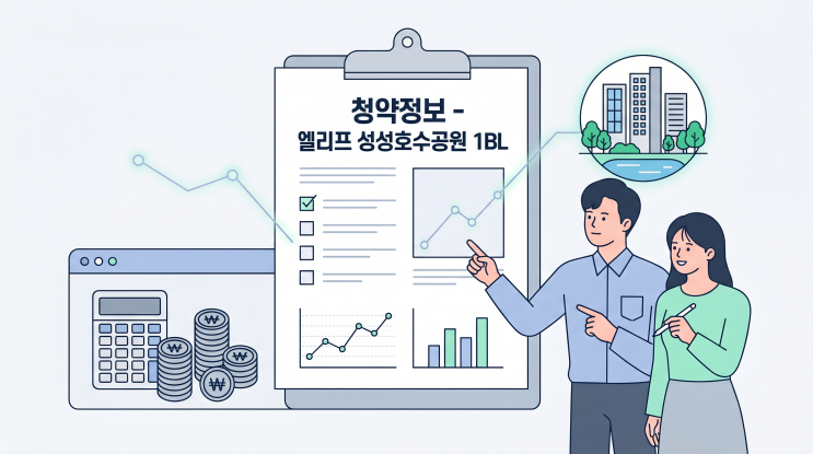   엘리프 성성호수공원 1BL 청약 완벽 총정리 | 분양가·일정·자격 한눈에 보기 (2026)