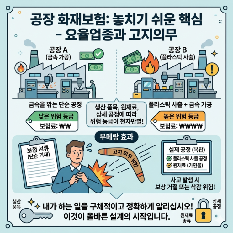  공장 화재보험, 직접 공부하며 깨닫게 된 몇 가지 핵심 정리
