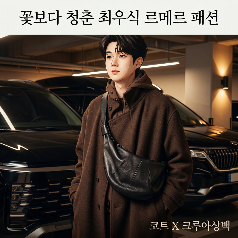 Youth Over Flowers Choi Woo-shik's Coat, Long Coat, and Lemaire Croissant Bag