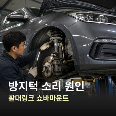 활대링크 쇼바마운트, 방지턱 넘을 때 소리 원인