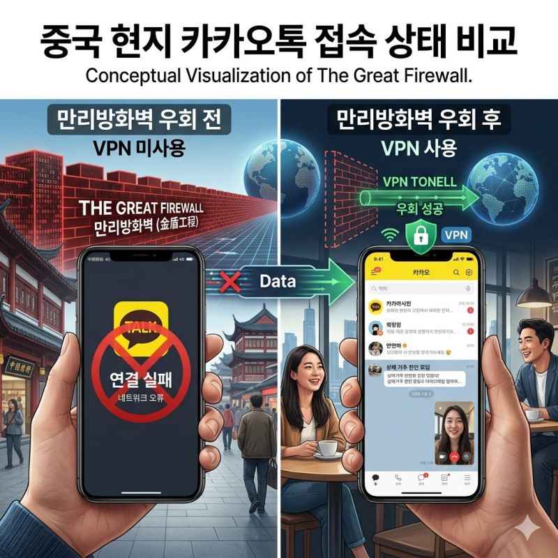 중국 여행 인터넷 차단 카카오톡 근황 2026 년 현재 진짜 되는지 안 되는지 총정리