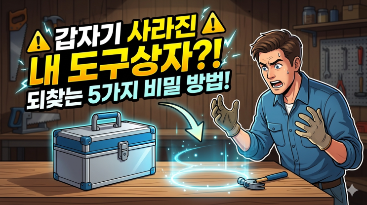  갑자기 사라진 도구 상자 되찾는 방법