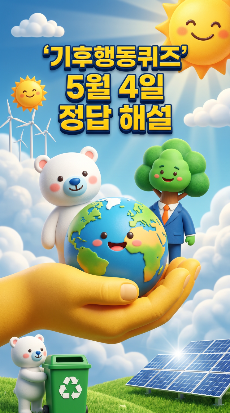  기후행동퀴즈 5월 4일 정답 공개, 오늘 문제 해설·안면도 기후변화감시소
