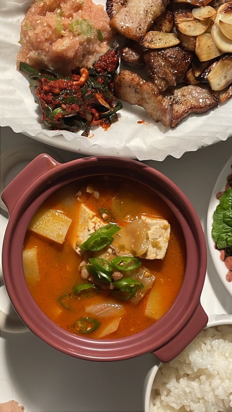 [요리] 고깃집 된장찌개 레시피