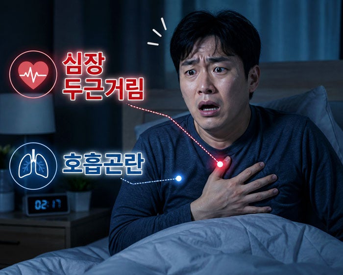 자다가 심장 두근거림, 공황장애일까 호흡곤란일까