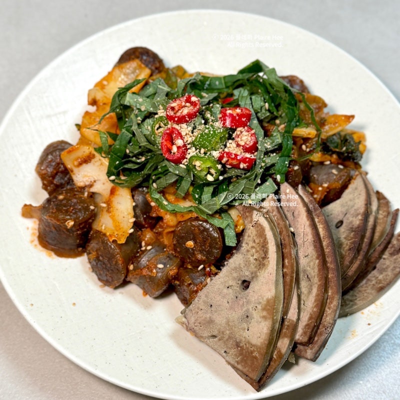 순대야채볶음 레시피, 매콤 양념장으로 맛있게 만들기