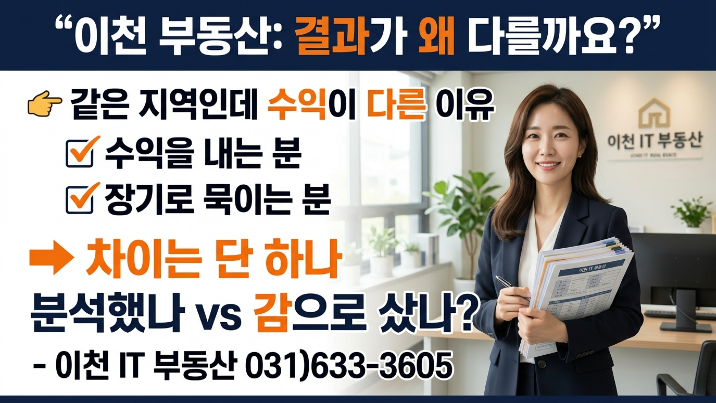  이천IT부동산 왜 다를까? 독보적 중개 시스템 공개