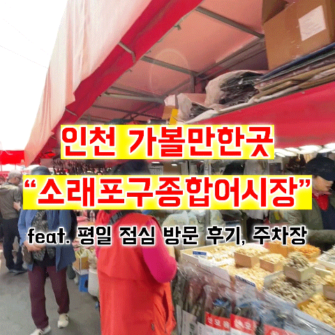 인천 가볼만한곳 “소래포구종합어시장” feat. 평일 점심 방문 후기, 가격, 공영주차장