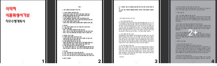  식품의약품안전처 (식약처) 직무수행계획서 예시 및 작성방법