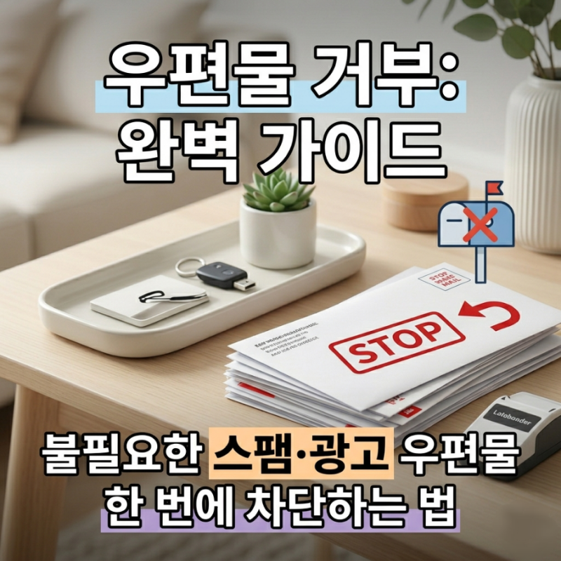 우편물 거부 완벽 가이드: 스팸·전 세입자 우편물 한 번에 차단하는 법