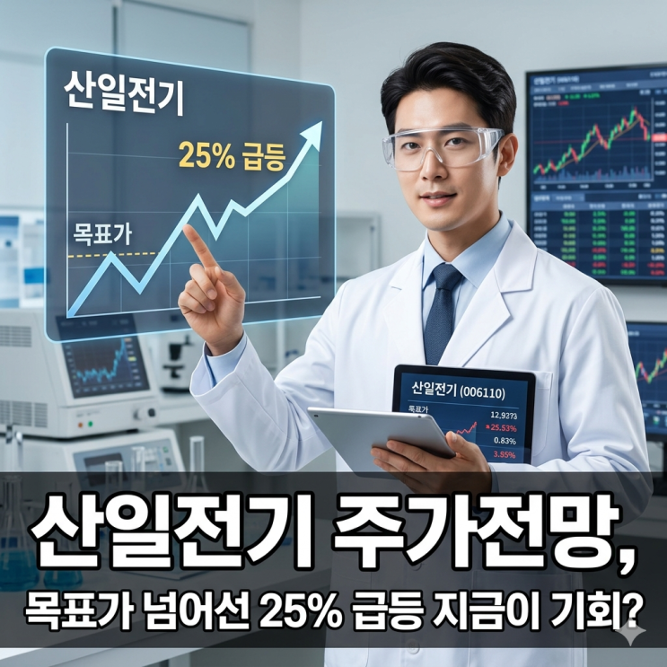  산일전기 주가 전망, 목표가 넘어선 25% 급등 지금이 기회?