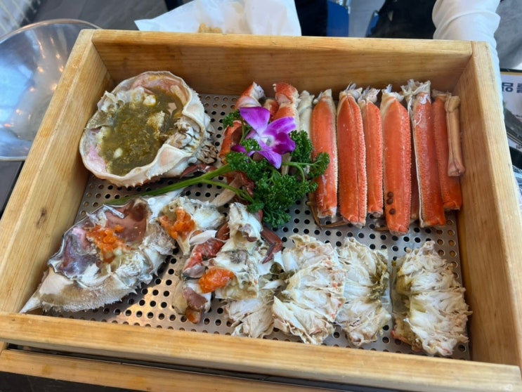  [노량진 맛집] 부모님 모시고 가기 좋은 노량진 수산시장 초장집 하늘채광장 대게 • 내돈내산 후기(️주차 꿀팁)