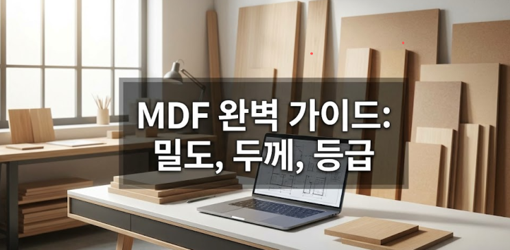  [인테리어 가이드] MDF란 무엇인가? 밀도, 두께, 등급 완벽 정리
