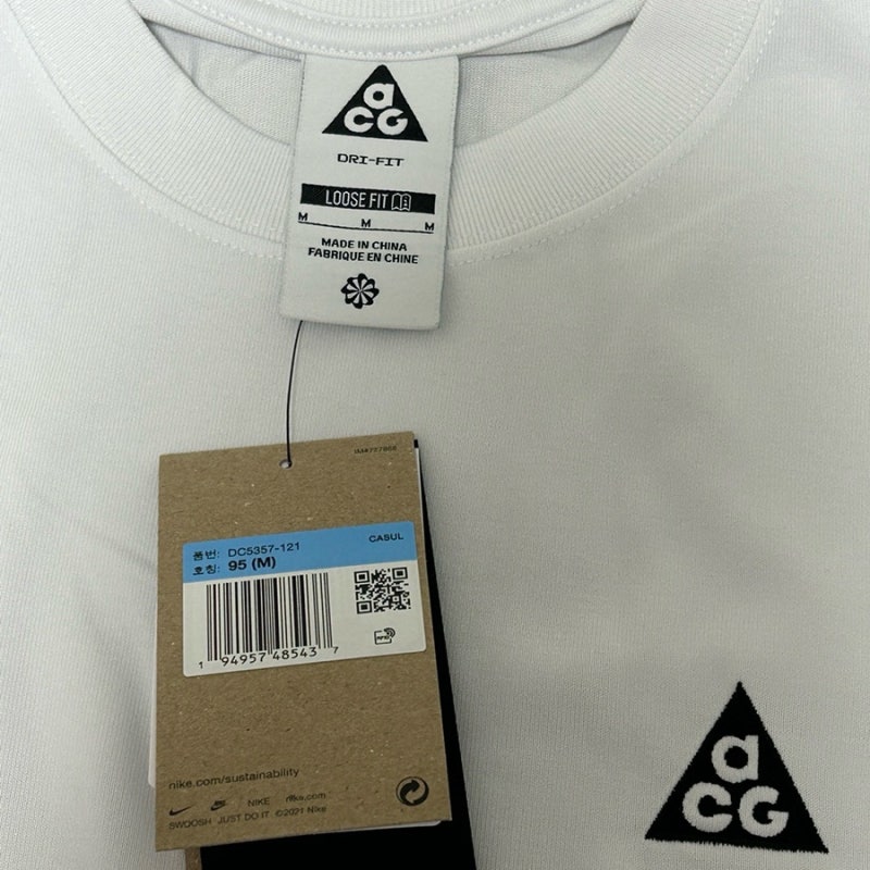 [나이키 acg 반팔 / 26SS acg] 나이키 ACG 반소매 티셔츠 M - 서밋 화이트 / DC5357-121